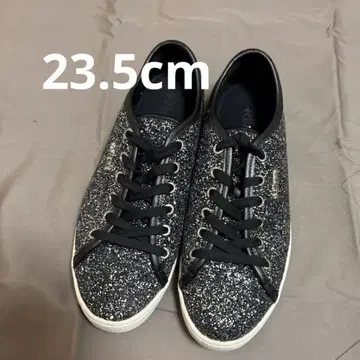 +diana 스니커즈 글리터 레이스업 23.5cm 블랙