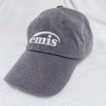 emis 에미스 야구 모자 로고 그레이