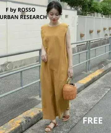 F by ROSSO URBAN RESEARCH 코쿤 린넨 원피스