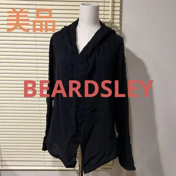 BEARDSLEY 거즈 블랙 후드티 가디건 Free