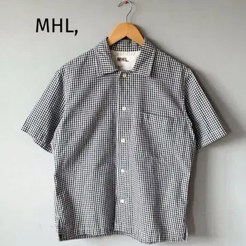 MHL. MHL 코튼 셔츠 깅엄 체크 M 네이비