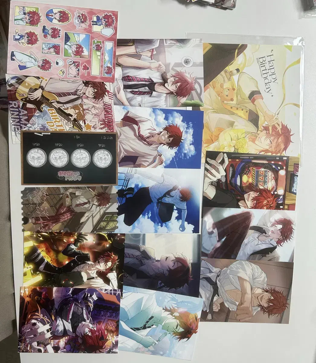 앙스타 앙상블스타즈 린네 2차 굿즈 포카 엽서 스티커