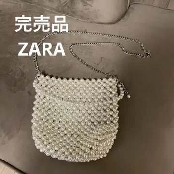 완판템 자라 펄 비즈 체인 숄더 파티 백