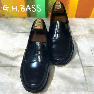 인기 모델 G.H.BASS LOGAN 로퍼 블랙 7 1/2 25