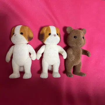 실바니안 패밀리 개와 곰 인형 세트