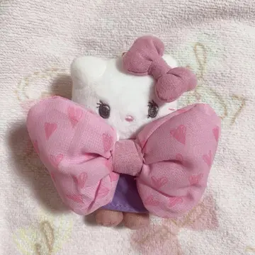 유니버셜 키티 리본 봉제 인형 키링