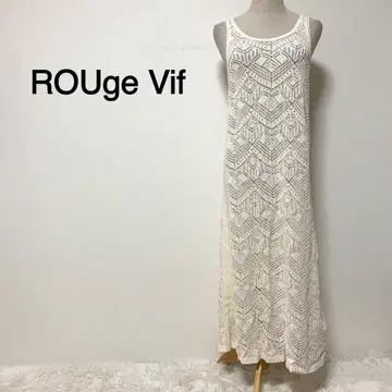 ROUge Vif 화이트 칼라 레이스 원피스