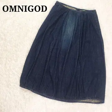 OMNIGOD 옴니갓 데님 개더 벌룬 스커트 2