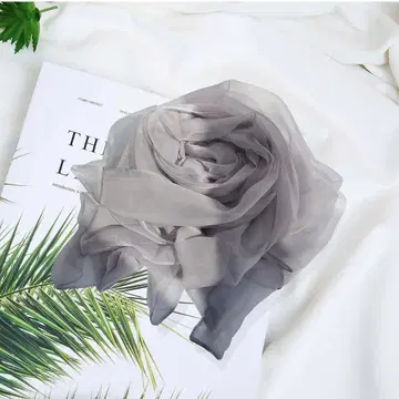 그린 스카프 스톨 쉬폰 여성용 큰 쉬폰 세련된