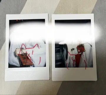 마키 마나세 마자리 무녀 사인 폴라로이드 2장