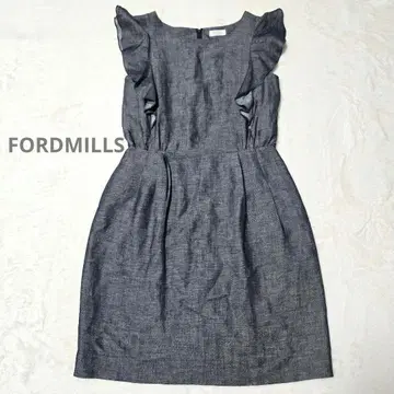 포드밀스 FORDMILLS 무릎 기장 원피스 린넨