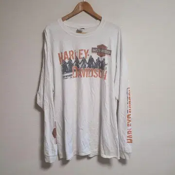 할리 데이비슨 티셔츠 롱 T 긴팔 로고 프린트 2XL