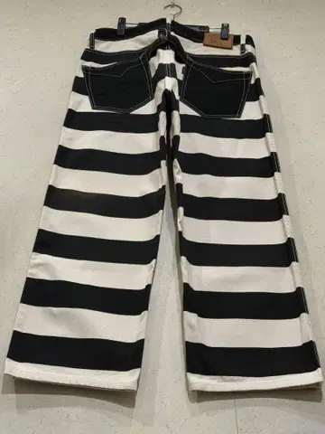 반송 Lot 404 신치 벨트 프리즌 죄수 덕 캠퍼스 팬츠
