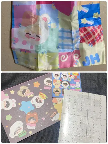 다님 재희 응원봉 스티커 에코백