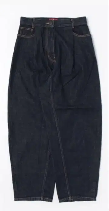 오가닉 코튼 와이드 데님 S 네이비