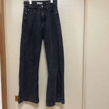 프리즈마트 블랙 베이직 디자인 와이드 데님