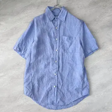 LL Bean 엘엘빈 린넨 셔츠 반팔 S-REG 블루 계열 M 상당