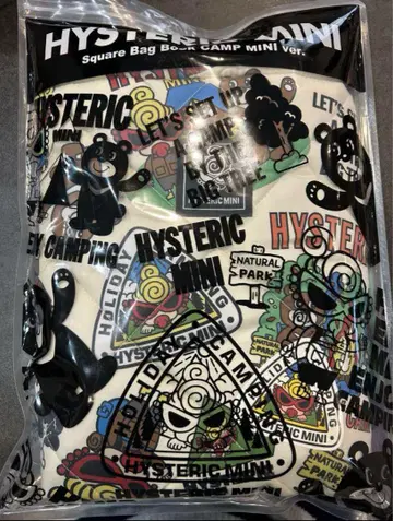 HYSTERIC MINI 스퀘어 백 화이트 스티커 포함
