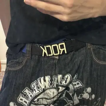 ROCK 가죽 벨트 버클 벨트