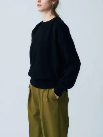 cristaseya 캐시미어 스웨터, 드레이프 디테일