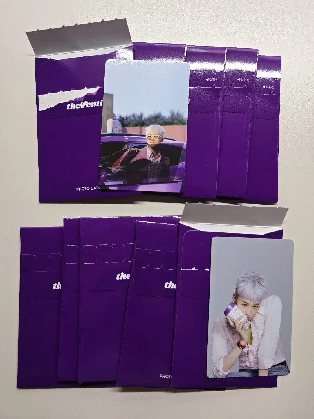 2차) 더벤티 지디 지드래곤 미개봉 포카 포토카드 빅뱅 2종 랜덤 판매