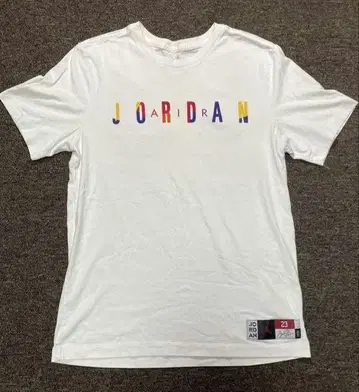 JORDAN 티셔츠 등번호 23 화이트