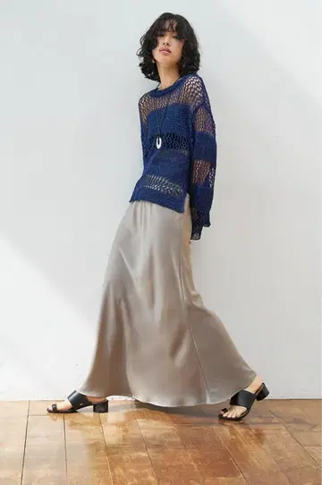 미사용 새상품 chignon 스테디셀러 허리 리브 머메이드 스커트