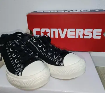 CONVERSE 블랙 가벼운 통굽 스니커즈 23.0