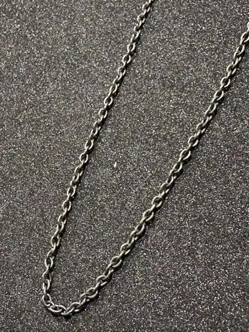silver925 팥 목걸이 훈연 가공