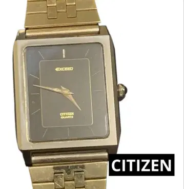 CITIZEN EXCEED 쿼츠 시계 골드