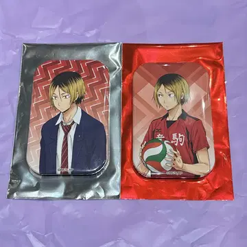 코즈메 켄마 스퀘어 캔뱃지 2종 세트 하이큐!! 난자 타운 A G