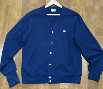80s 90s izod 라코스테 미국제 가디건 XL 네이비