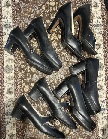 블랙 펌프스 세트