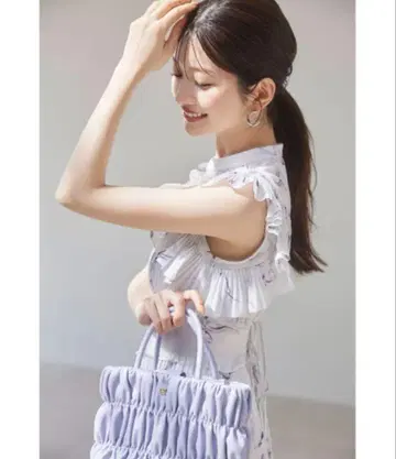 프린트 플리츠 원피스