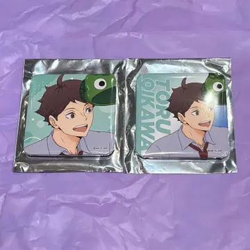 오이카와 토오루 마시카쿠 캔뱃지 2종 세트 하이큐!! 난자 타운 미니게임