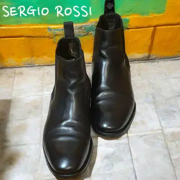 스테디셀러 모델 SERGIO ROSSI 사이드 고어 부츠 블랙 8