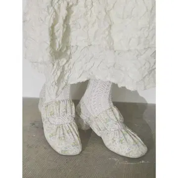 메리제니 꽃무늬 플랫슈즈