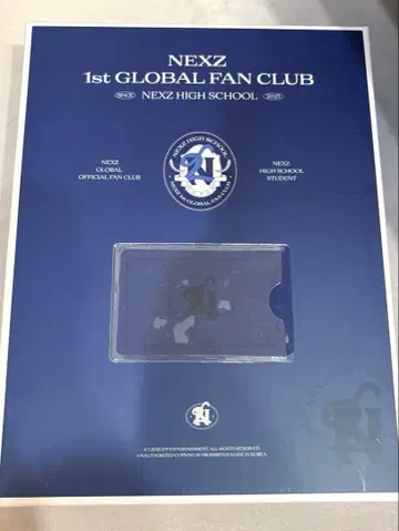 NEXZ 1st GLOBAL FANCLUB 키트