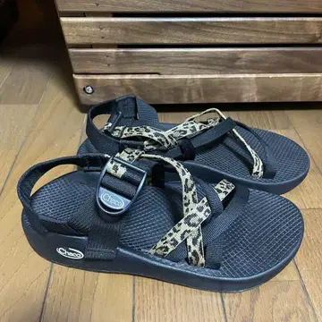 Chaco 어반 리서치 별주 레오파드 무늬 샌들 26cm zx1