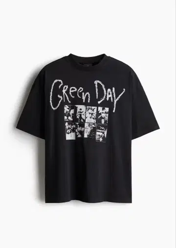 H&M 그린 데이 티셔츠 남성용 2XL