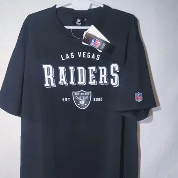 새상품 티셔츠 XL 레이더스 방패 로고 NFL 미식축구 티셔츠 자수