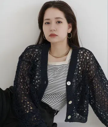 전후 2WAY 테이프 얀 가디건 TINA: JOJUN