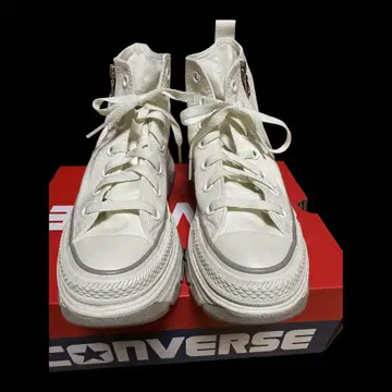CONVERSE 화이트 하이컷 스니커즈