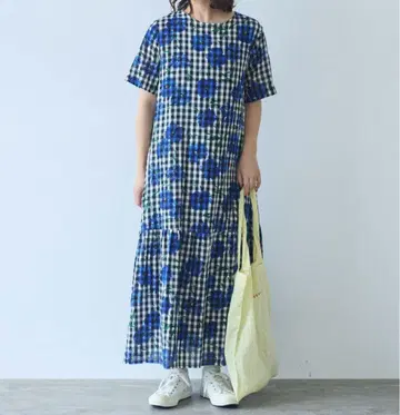 suisai hana 프린트 원피스