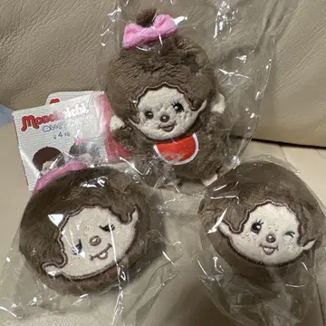 몬치치 봉제 인형 배지 3종 세트