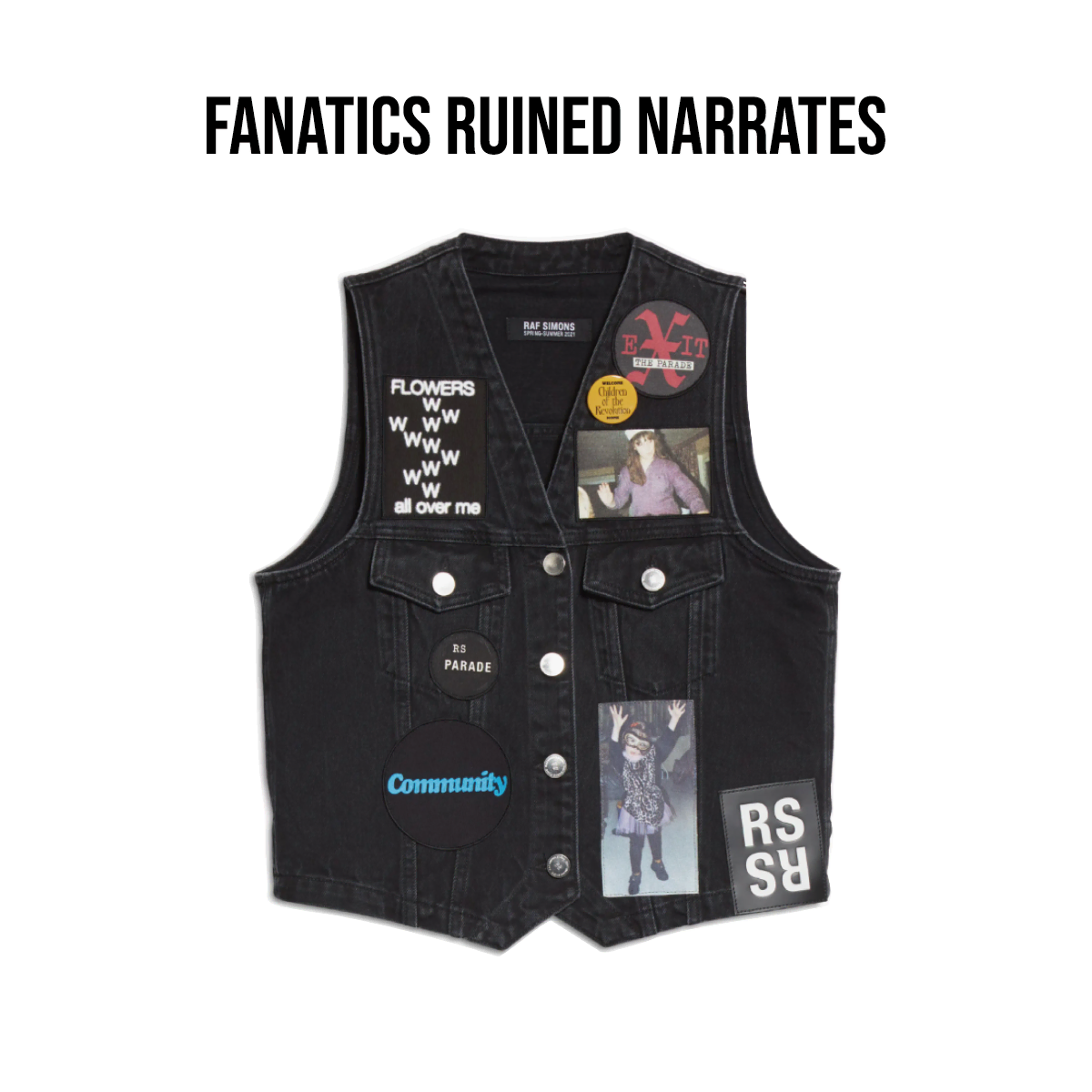 [M] Raf Simons 20SS Teenage Dream Denim Vest