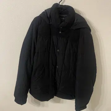 워크맨 플러스 카모 패턴 블랙 다운 자켓