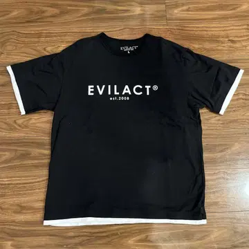 이브 액트 티셔츠 블랙 미사용 새상품