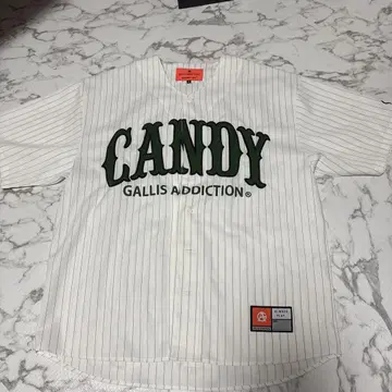 GALLIS ADDICTION 반팔 셔츠 M 화이트/그린