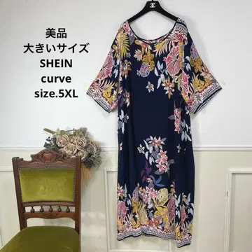 7 새상품급 빅 사이즈 SHEIN 커브 리조트 원피스